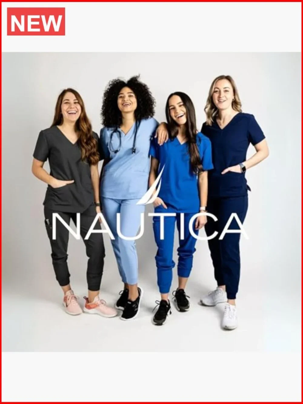 Scrub Pants for Women, Breathable Drawstring Jogger Scrubs, 5 Pocket Stretch